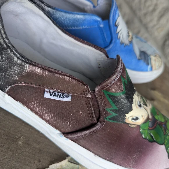 Custom Anime Kids Slip-On Shoes Hunter X Hunter Vans Size 6.5 Women's - Picture 4 of 8